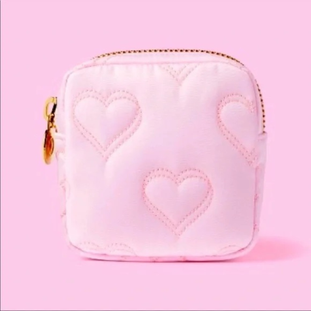 NWT Stoney Clover Lane x Target Quilted Hearts mini pouch